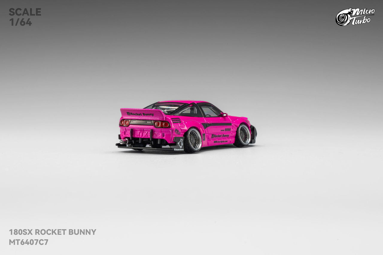 PRE-ORDER Micro Turbo 1:64 Custom Rocket Bunny Nissan 180SX Type X- Pink
