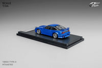 Thumbnail for PRE-ORDER Micro Turbo 1:64 Custom Rocket Bunny Nissan 180SX Type X- Metallic Blue