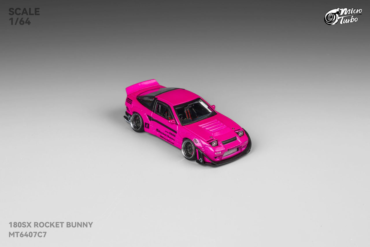 PRE-ORDER Micro Turbo 1:64 Custom Rocket Bunny Nissan 180SX Type X- Pink