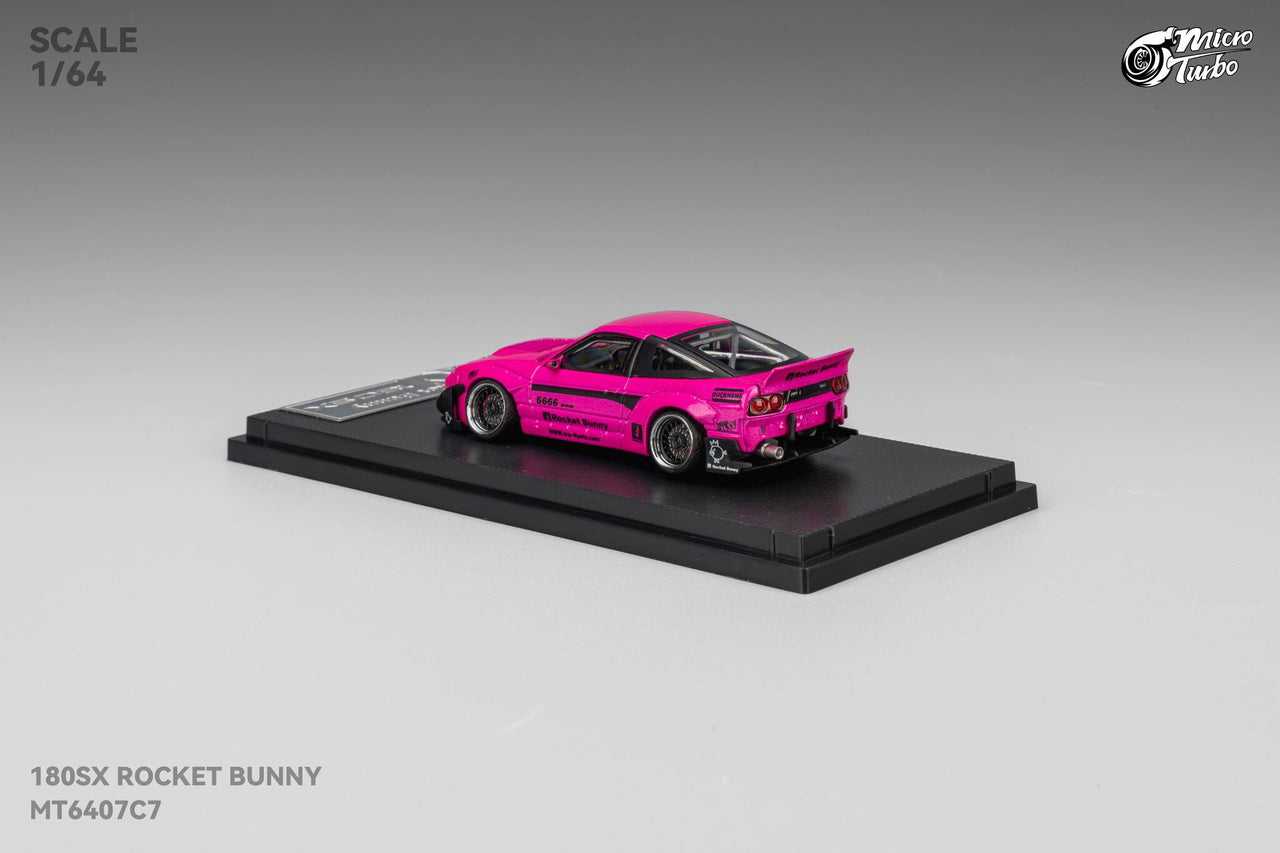 PRE-ORDER Micro Turbo 1:64 Custom Rocket Bunny Nissan 180SX Type X- Pink