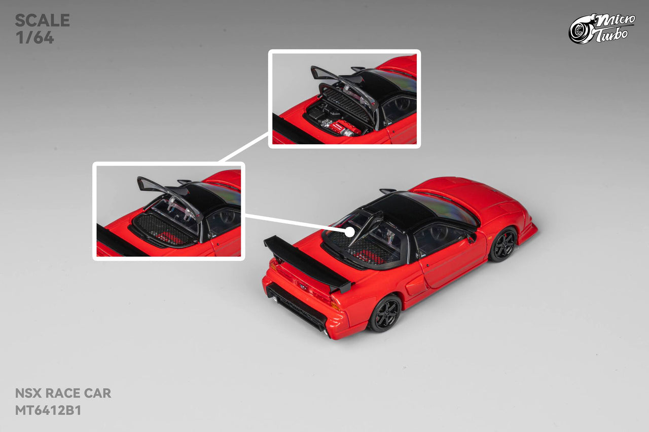 PRE-ORDER Micro Turbo 1:64 NSX Race Car Classic Red