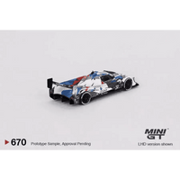 Thumbnail for PRE-ORDER Mini GT 1:64 BMW M Hybrid V8 GTP #24 BMW M Team RLL 2023 IMSA Daytona 24 Hrs MGT00670