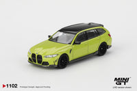 Thumbnail for PRE-ORDER Mini GT 1:64 BMW M3 M Performance Touring Sao Paulo Yellow
