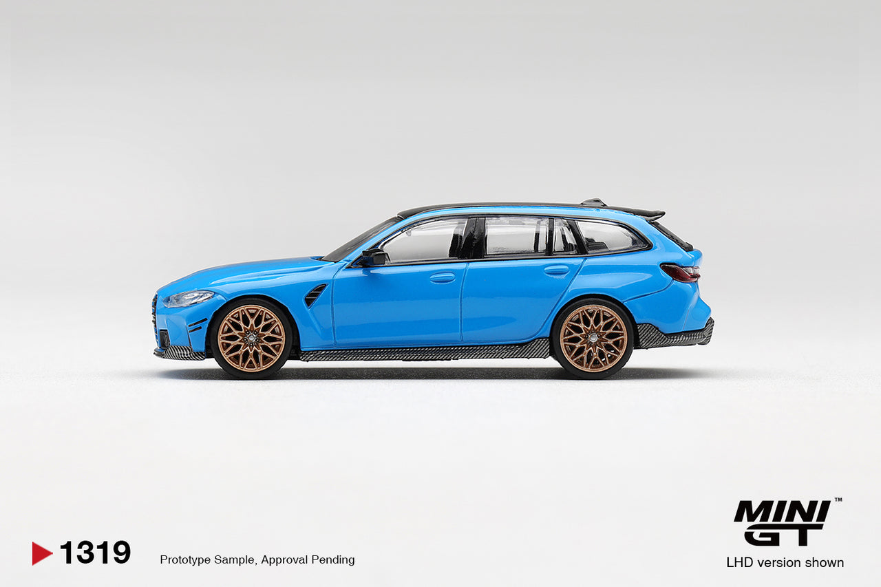 PRE-ORDER Mini GT 1:64 BMW M3 M Performance Touring Riviera Blue MGT01319-R