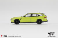 Thumbnail for PRE-ORDER Mini GT 1:64 BMW M3 M Performance Touring Sao Paulo Yellow MGT01157-R