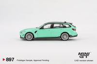 Thumbnail for PRE-ORDER Mini GT 1:64 BMW M3 M Performance Touring Mint Green MGT00897-R