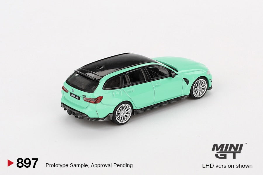 PRE-ORDER Mini GT 1:64 BMW M3 M Performance Touring Mint Green MGT00897-R