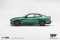 Thumbnail for PRE-ORDER Mini GT 1:64 BMW M4 CS Frozen Isle of Man Green Metallic MGT01328-R