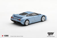 Thumbnail for PRE-ORDER Mini GT 1:64 Bugatti EB110 GT Azzuro Metallizato Mondial De L'Automobile MGT01395-L