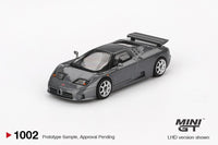 Thumbnail for PRE-ORDER Mini GT 1:64 Bugatti EB110 GT Grigio Scuro MGT01002-L