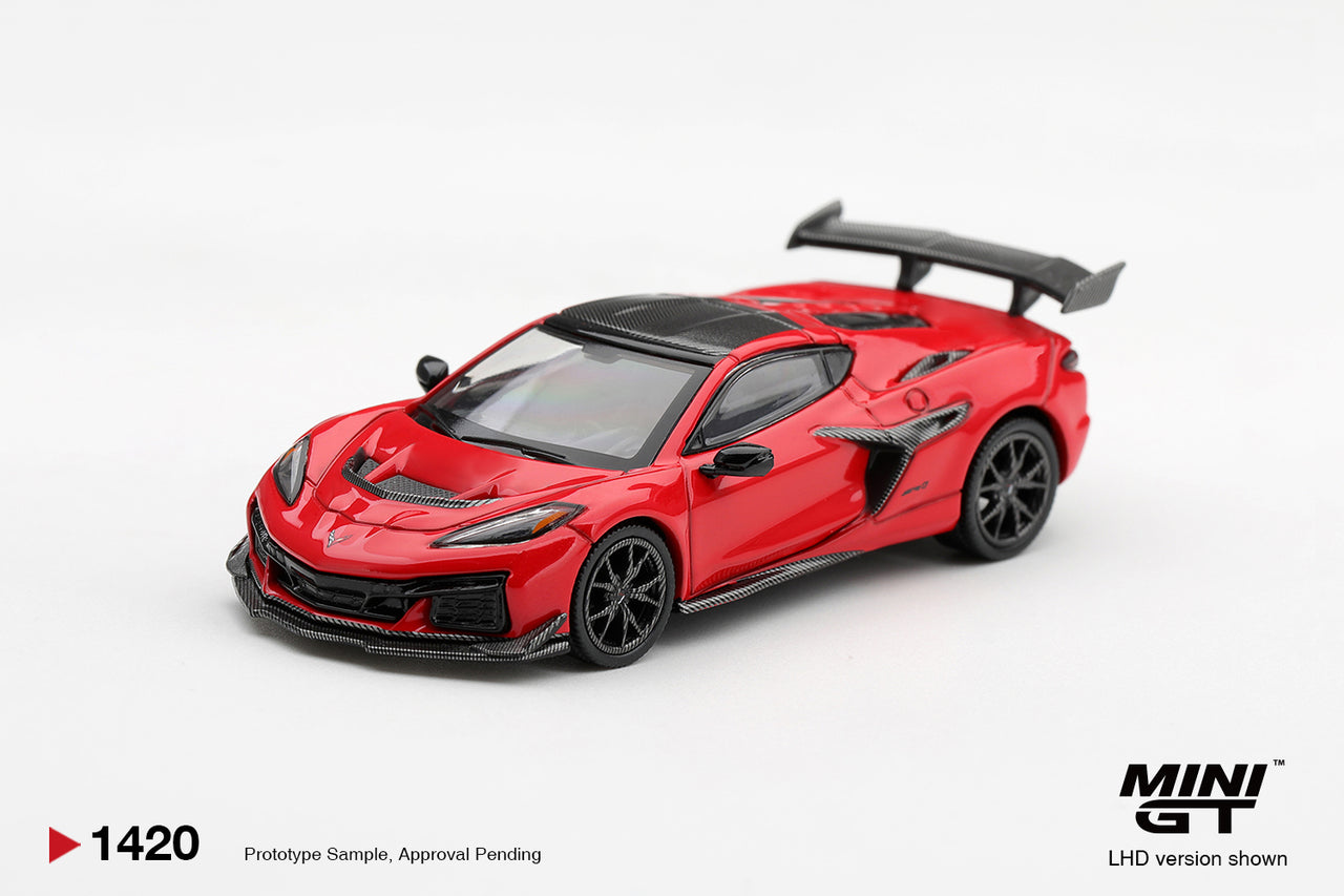 PRE-ORDER Mini GT 1:64 Chevrolet Corvette ZR1 Torch Red MGT01420-L