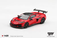 Thumbnail for PRE-ORDER Mini GT 1:64 Chevrolet Corvette ZR1 Torch Red MGT01420-L