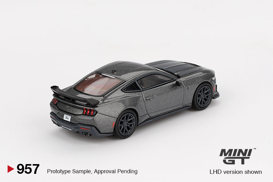 PRE-ORDER Mini GT 1:64 Ford Mustang Dark Horse 2024 Carbonized Gray MGT00957-R
