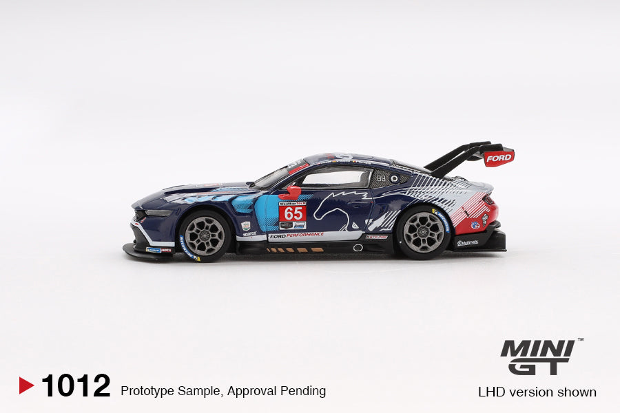 PRE-ORDER Mini GT 1:64 Ford Mustang GT3 #65 Ford Multimatic Motorsports 2024 IMSA Daytona 24 Hrs MGT01012-L