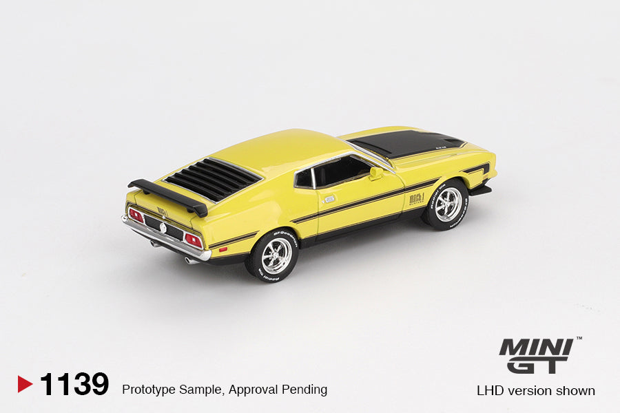 PRE-ORDER Mini GT 1:64 Ford Mustang Mach1 Grabber Yellow MGT01139-L