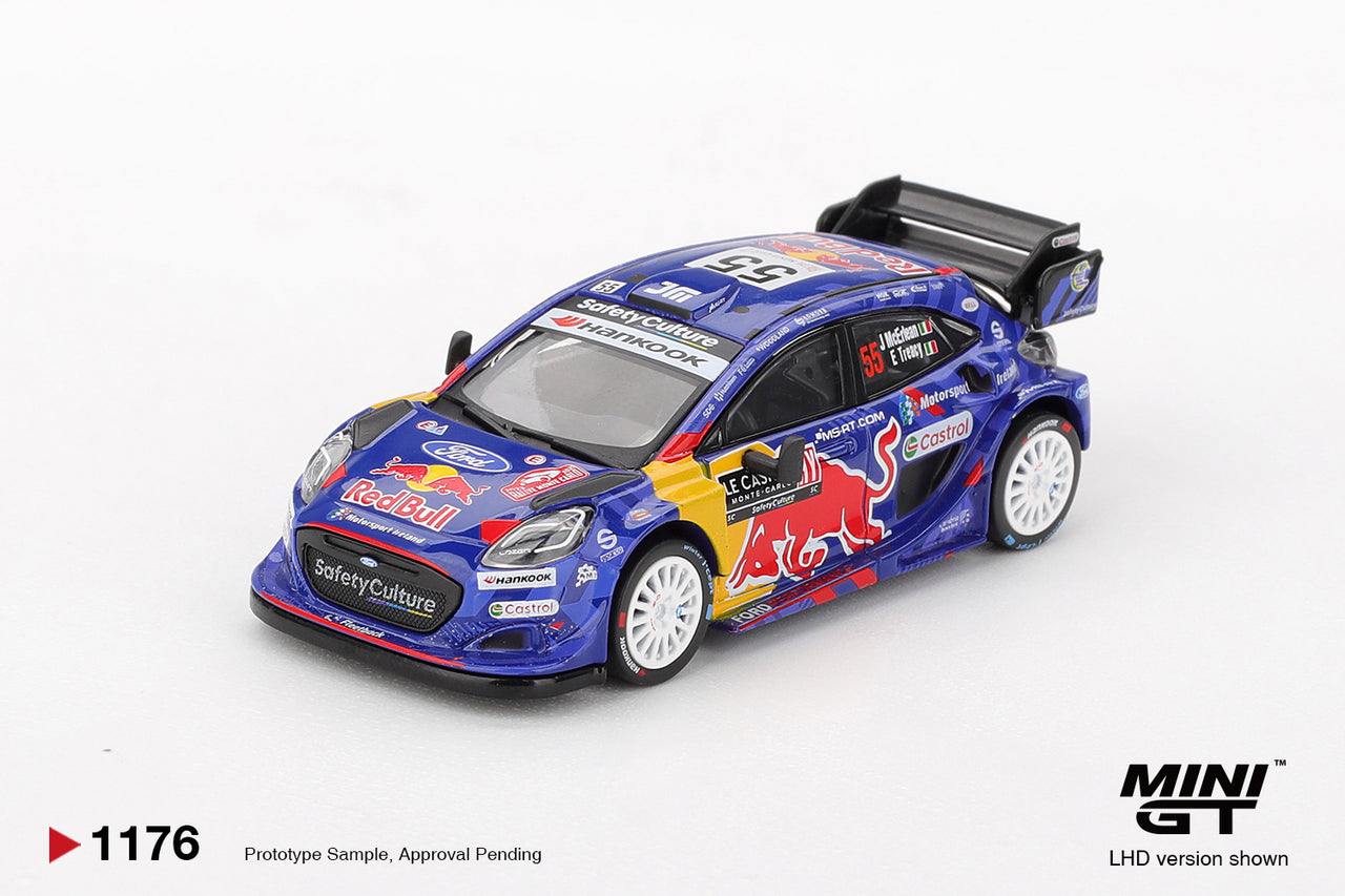 PRE-ORDER Mini GT 1:64 Ford Puma Rally1 #55 M-Sport Ford WRT 2025 Rally Monte-Carlo MGT01176-L