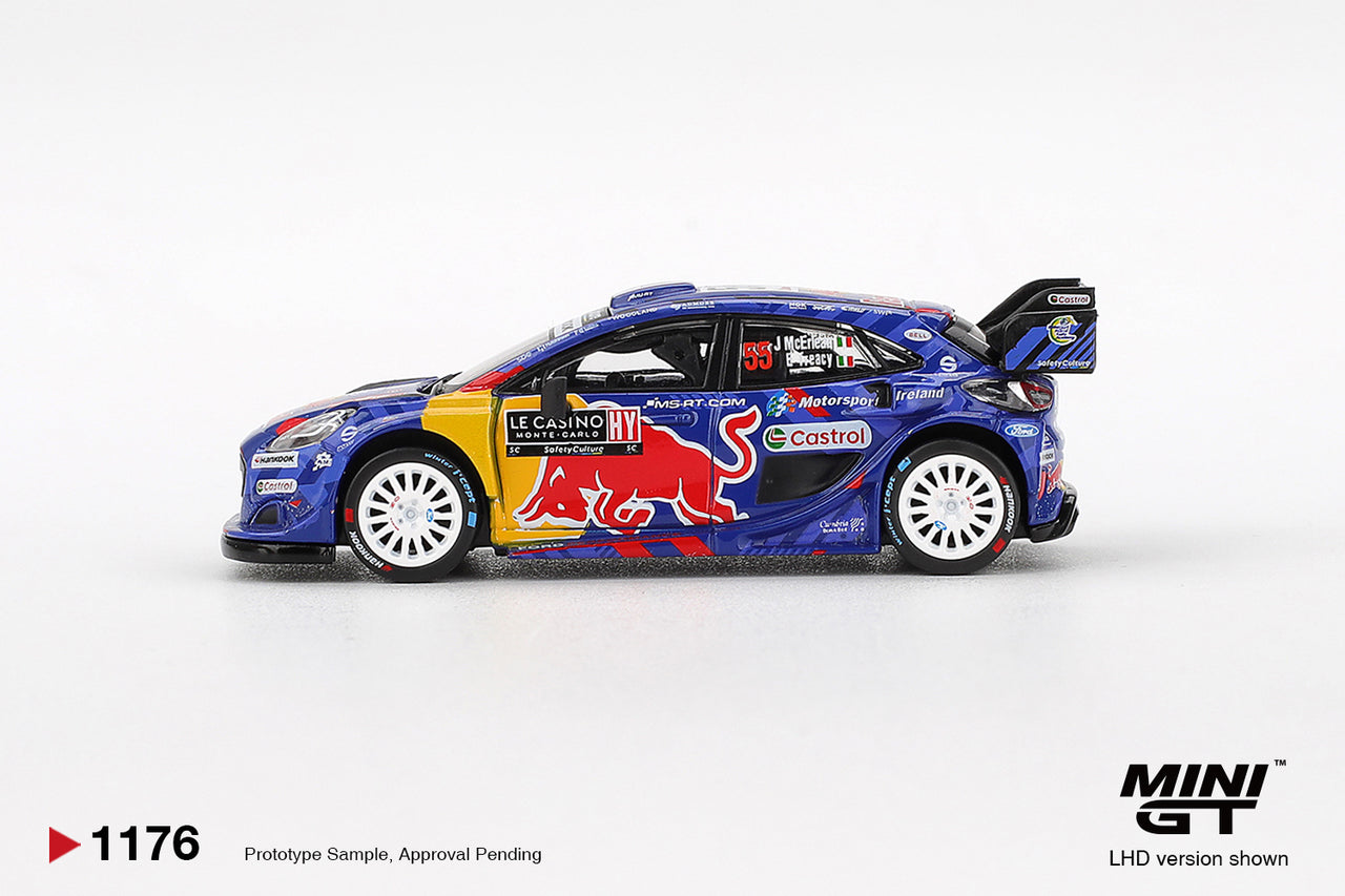 PRE-ORDER Mini GT 1:64 Ford Puma Rally1 #55 M-Sport Ford WRT 2025 Rally Monte-Carlo MGT01176-L