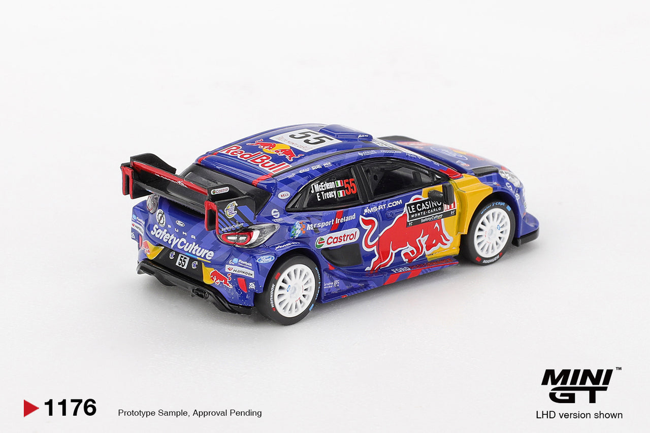 PRE-ORDER Mini GT 1:64 Ford Puma Rally1 #55 M-Sport Ford WRT 2025 Rally Monte-Carlo MGT01176-L