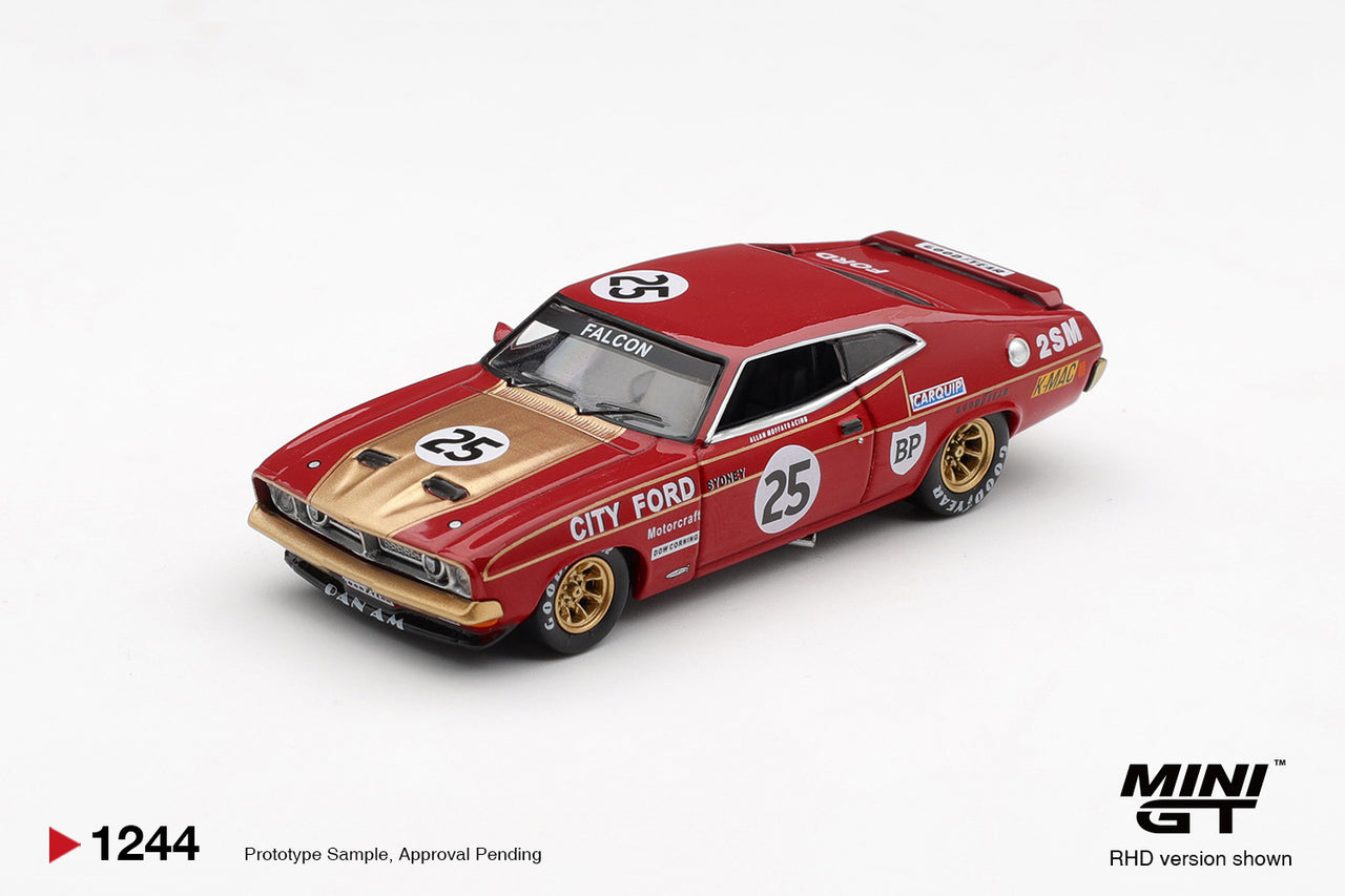 PRE-ORDER Mini GT 1:64 Ford XB Falcon GT - #25, Allan Moffat / Ian “Pete” Geoghegan - 1975 Bathurst 1000 MGT01244-R