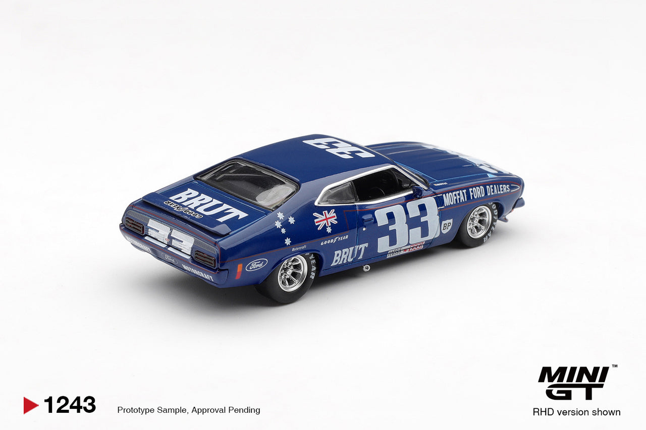 PRE-ORDER Mini GT 1:64 Ford XB Falcon GT - #33, Allan Moffat / Dieter Glemser - 1974 Bathurst 1000 MGT01243-R