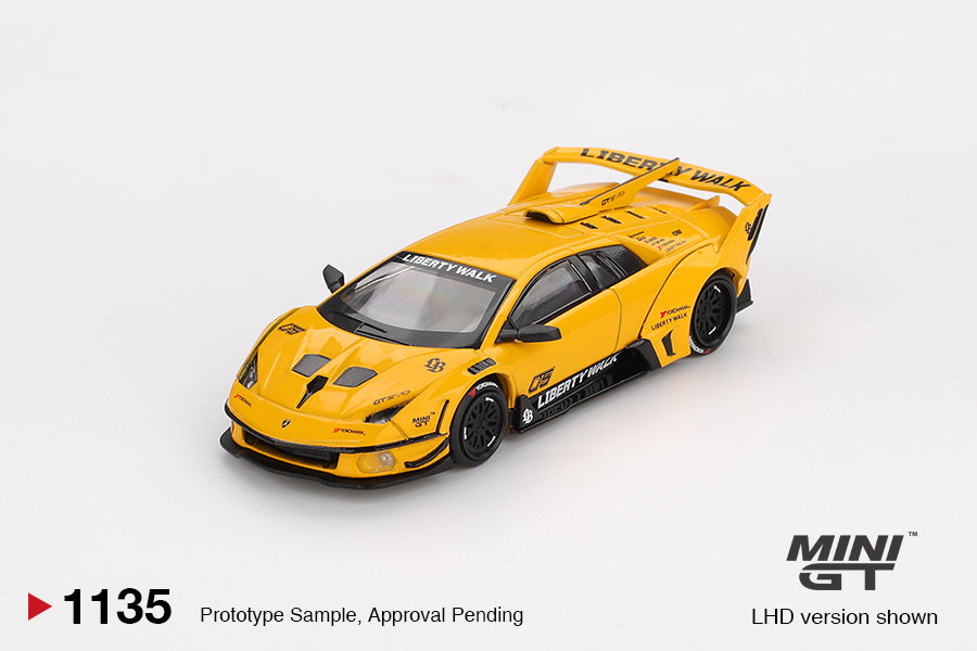 PRE-ORDER Mini GT 1:64 LB-Silhouette WORKS MURCIELAGO GT Evo Yellow MGT01135-R