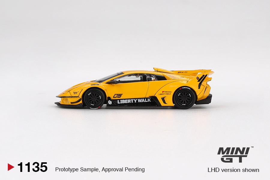 PRE-ORDER Mini GT 1:64 LB-Silhouette WORKS MURCIELAGO GT Evo Yellow MGT01135-R