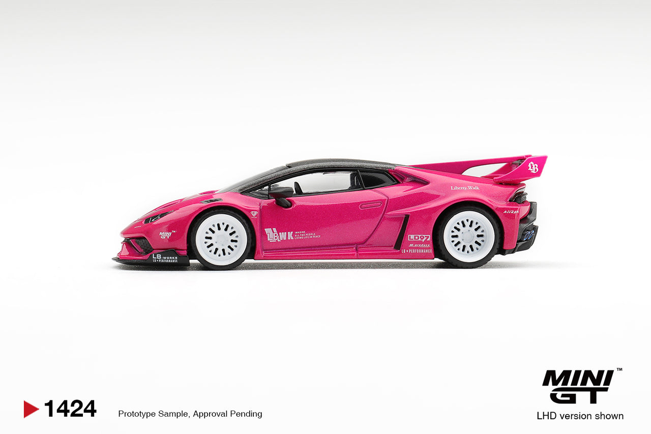 PRE-ORDER Mini GT 1:64 LB★WORKS Lamborghini Huracán GT Ruby Purple MGT01424-L