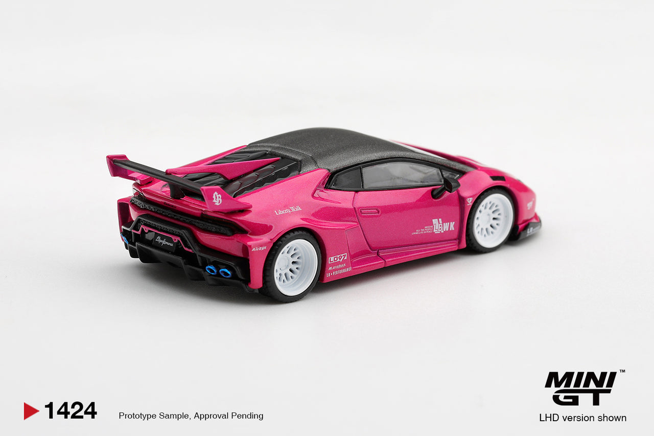 PRE-ORDER Mini GT 1:64 LB★WORKS Lamborghini Huracán GT Ruby Purple MGT01424-L