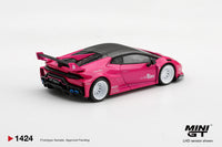 Thumbnail for PRE-ORDER Mini GT 1:64 LB★WORKS Lamborghini Huracán GT Ruby Purple MGT01424-L