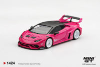 Thumbnail for PRE-ORDER Mini GT 1:64 LB★WORKS Lamborghini Huracán GT Ruby Purple MGT01424-L