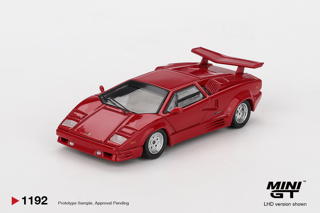 PRE-ORDER Mini GT 1:64 Lamborghini Countach 25th Anniversary Red MGT01192-L