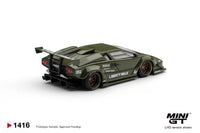 Thumbnail for PRE-ORDER Mini GT 1:64 Lamborghini Countach LB-WORKS Army Green MGT01416-R