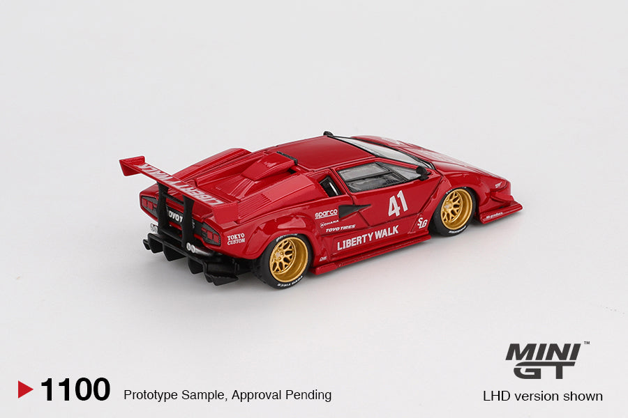 PRE-ORDER Mini GT 1:64 Lamborghini Countach LB-WORKS Red MGT01100-L