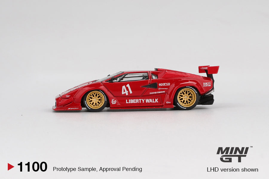 Mini GT 1:64 Lamborghini Countach LB-WORKS Red MGT01100-L – Little Luca ...