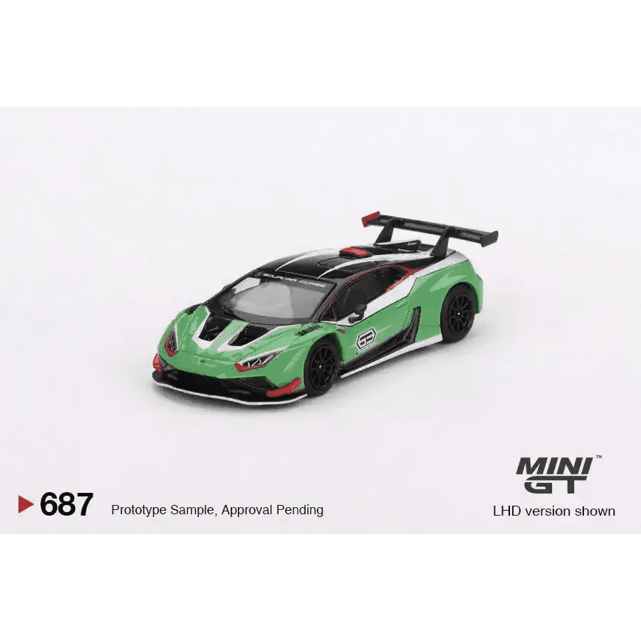 PRE-ORDER Mini GT 1:64 Lamborghini Huracán GT3 EVO2 Presentation MGT00687-L