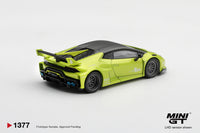 Thumbnail for PRE-ORDER Mini GT 1:64 Lamborghini Huracán LB★WORKS Lime Metallic MGT01377-R