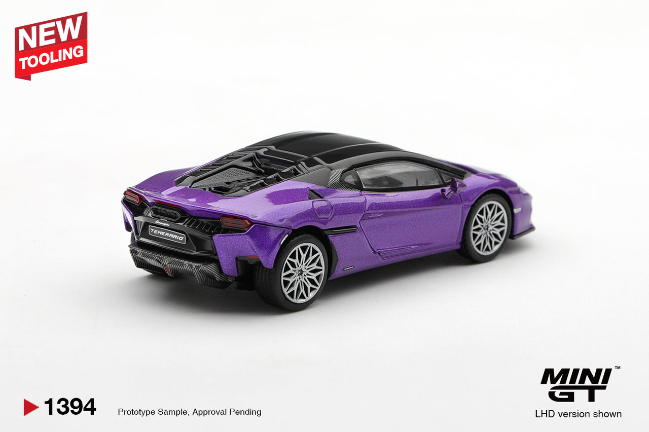 PRE-ORDER Mini GT 1:64 Lamborghini Temerario Viola Pasifae MGT01394-R