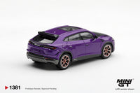 Thumbnail for PRE-ORDER Mini GT 1:64 Lamborghini Urus Performante Viola Pasifae MGT01381-R