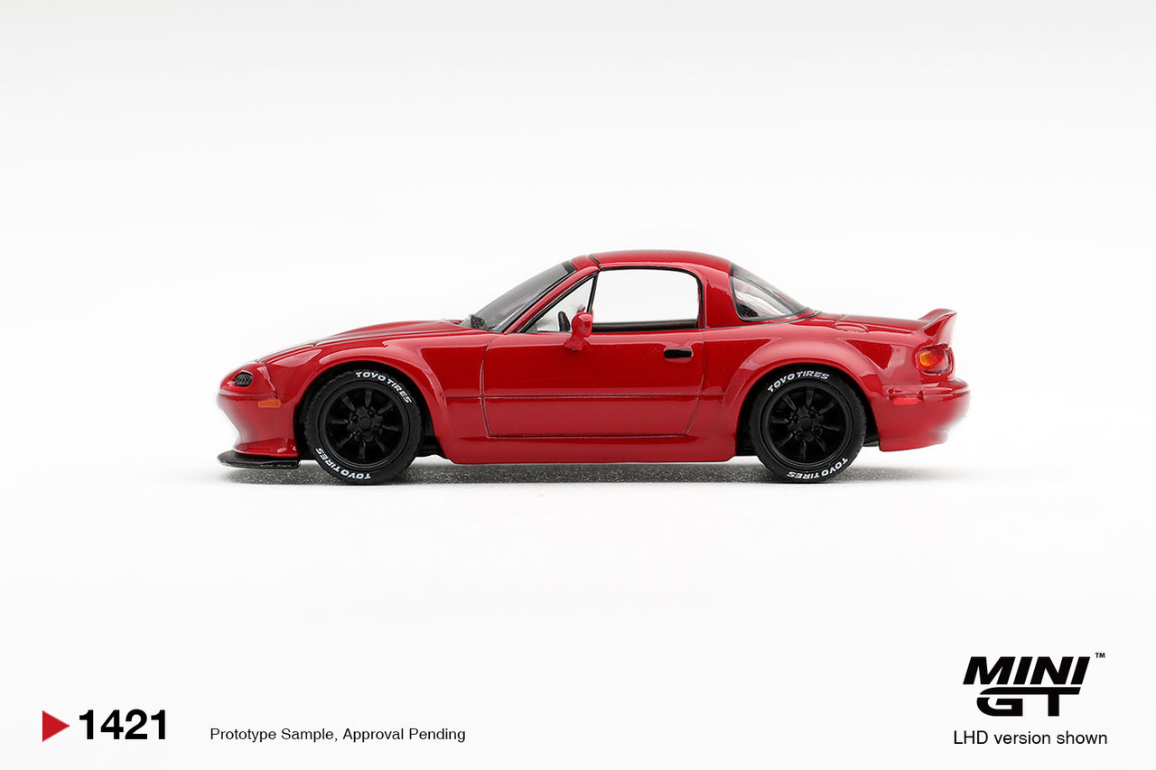 PRE-ORDER Mini GT 1:64 Mazda MX-5 NA Pandem Classic Red MGT01421-R