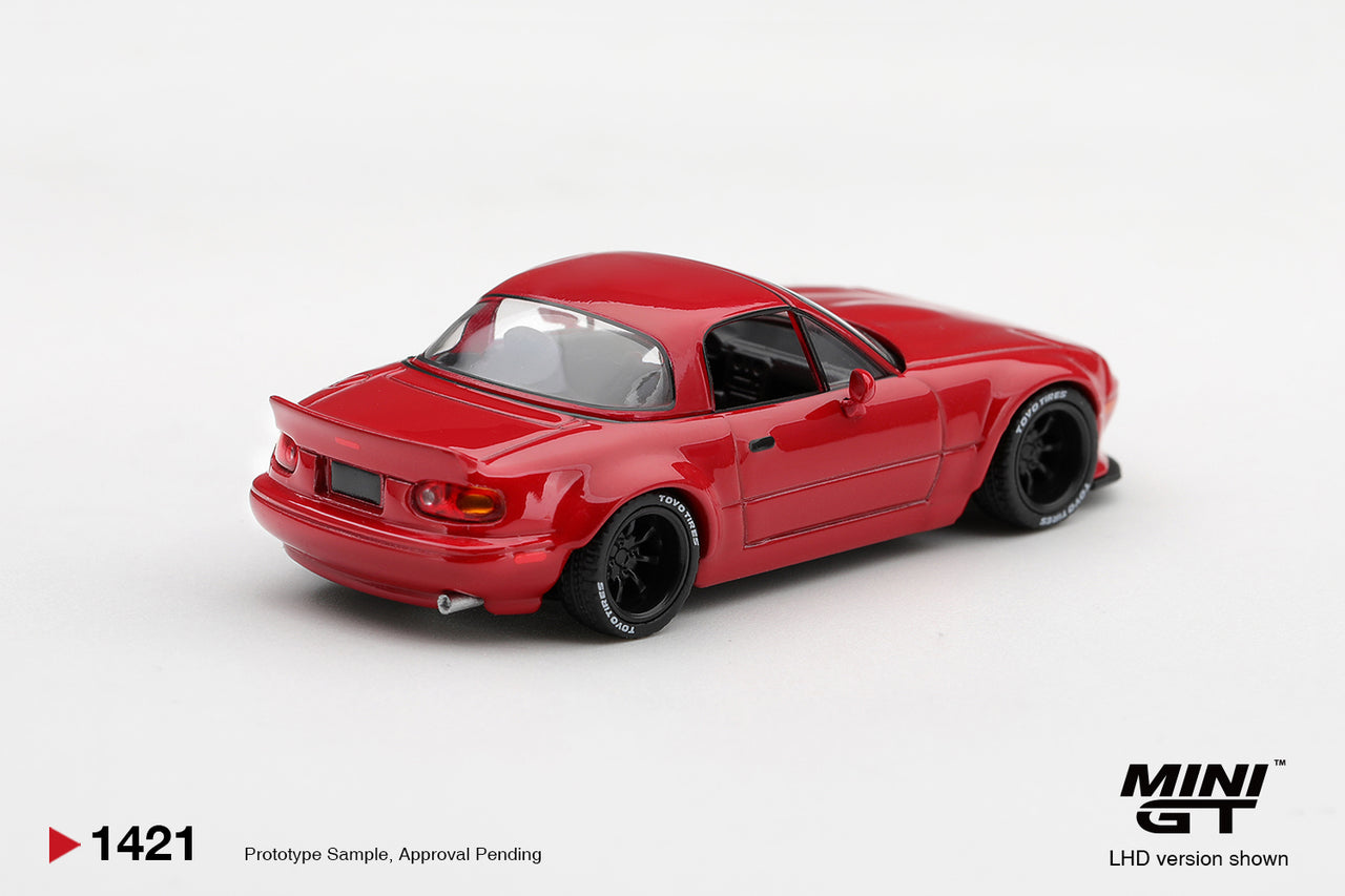 PRE-ORDER Mini GT 1:64 Mazda MX-5 NA Pandem Classic Red MGT01421-R