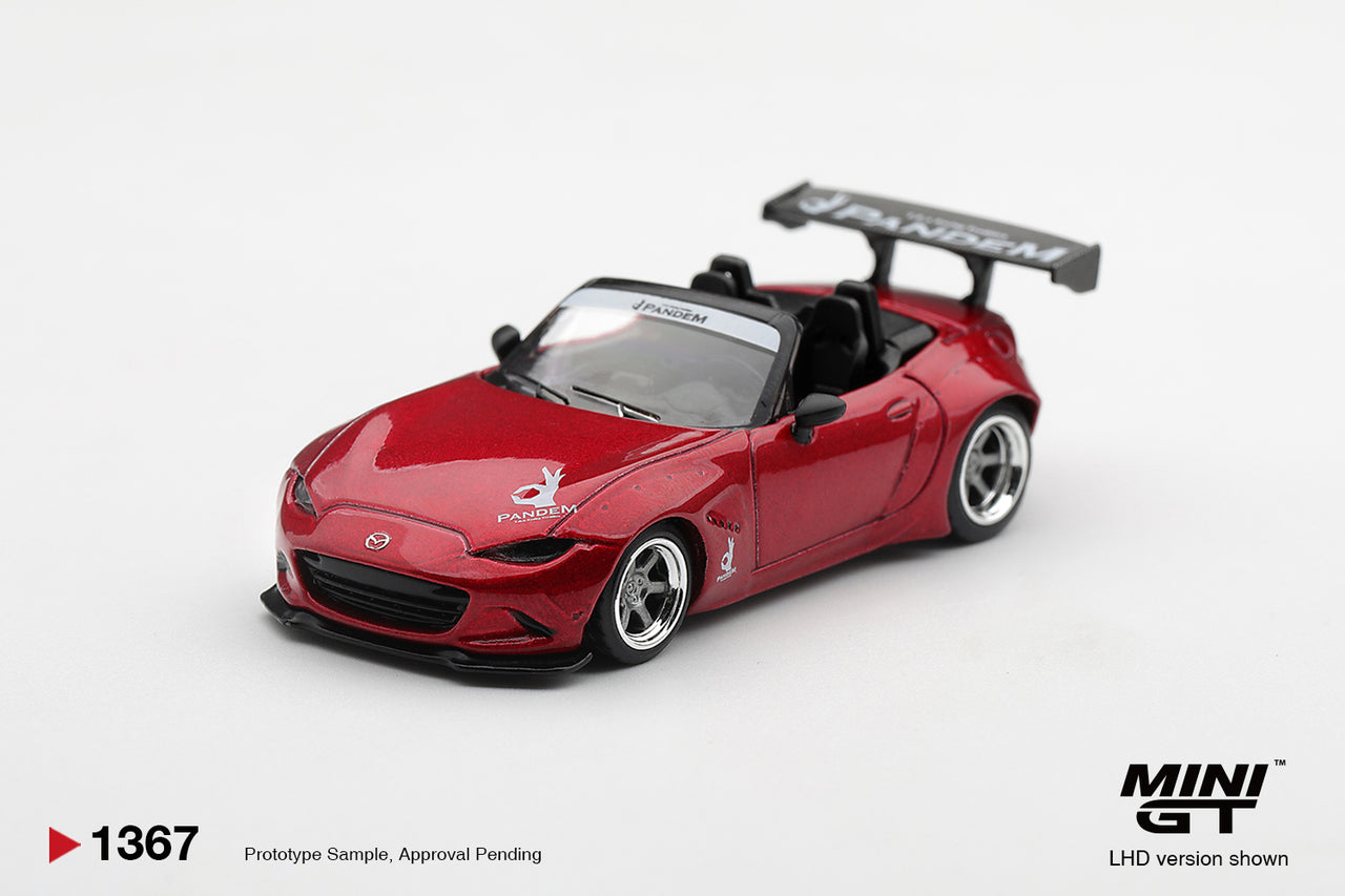 PRE-ORDER Mini GT 1:64 Mazda Miata MX-5 ND Pandem Kodo Red MGT01367-R