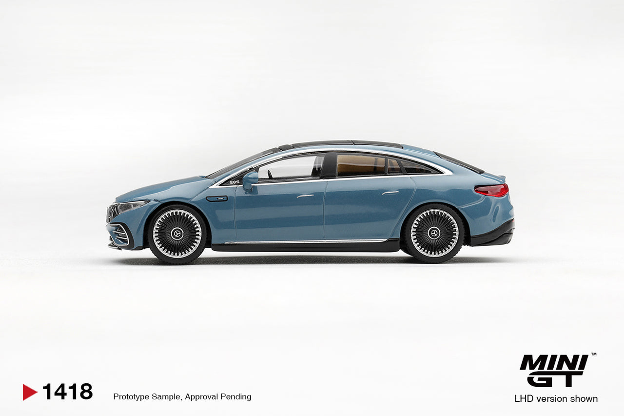 PRE-ORDER Mini GT 1:64 Mercedes-AMG EQS 53 Blue MGT01418-R