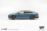 Thumbnail for PRE-ORDER Mini GT 1:64 Mercedes-AMG EQS 53 Blue MGT01418-R