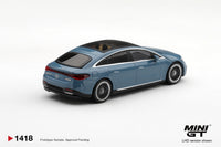 Thumbnail for PRE-ORDER Mini GT 1:64 Mercedes-AMG EQS 53 Blue MGT01418-R