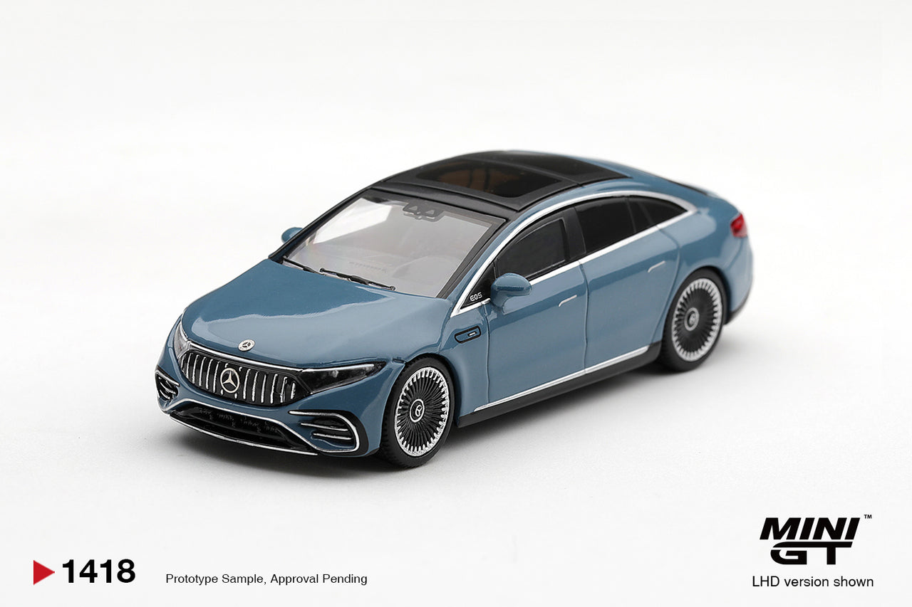 PRE-ORDER Mini GT 1:64 Mercedes-AMG EQS 53 Blue MGT01418-R