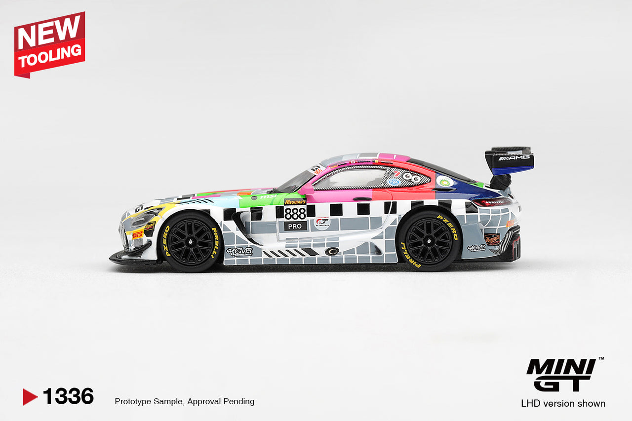 PRE-ORDER Mini GT 1:64 Mercedes-AMG GT3 #888 Mercedes-AMG Team GMR Meguiar's Bathurst 12 Hour 2025 MGT01336-L