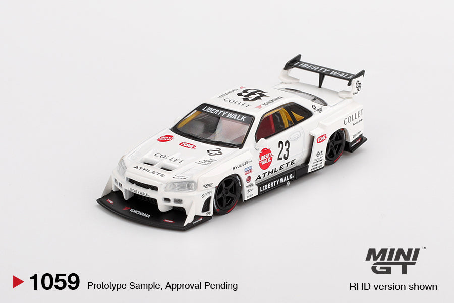 PRE-ORDER Mini GT 1:64 Nissan LB-ER34 Super Silhouette ATHLETE/COLLET MGT01059-R
