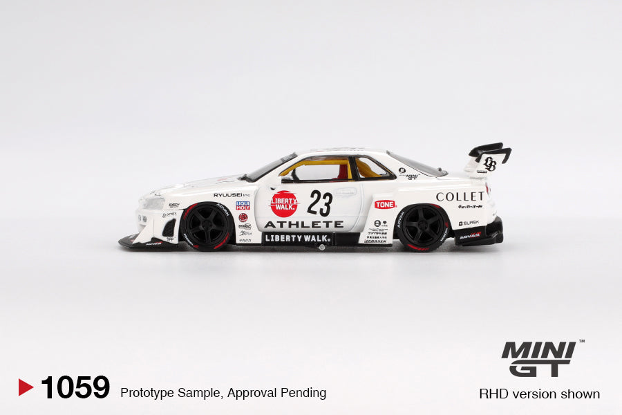 PRE-ORDER Mini GT 1:64 Nissan LB-ER34 Super Silhouette ATHLETE/COLLET MGT01059-R