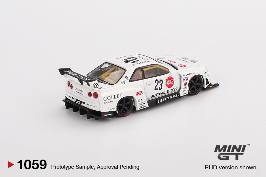 PRE-ORDER Mini GT 1:64 Nissan LB-ER34 Super Silhouette ATHLETE/COLLET MGT01059-R