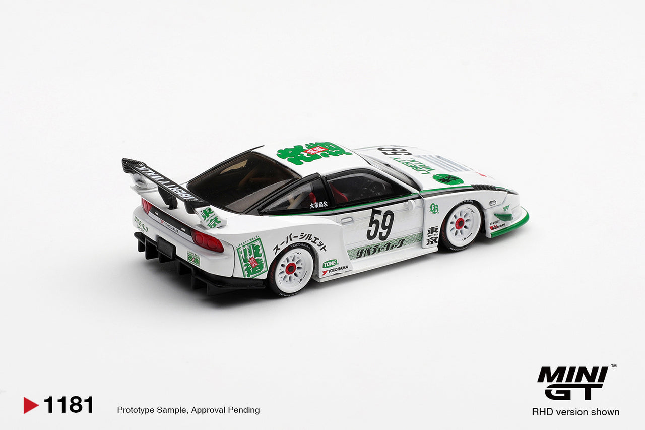 PRE-ORDER Mini GT 1:64 Nissan LB-Super Silhouette 180SX White MGT01181-R